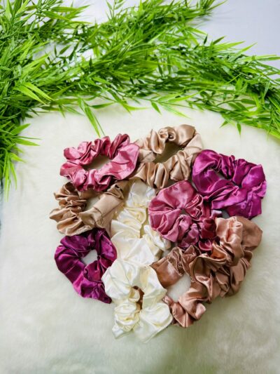 Chouchou cheveux en tissu satin